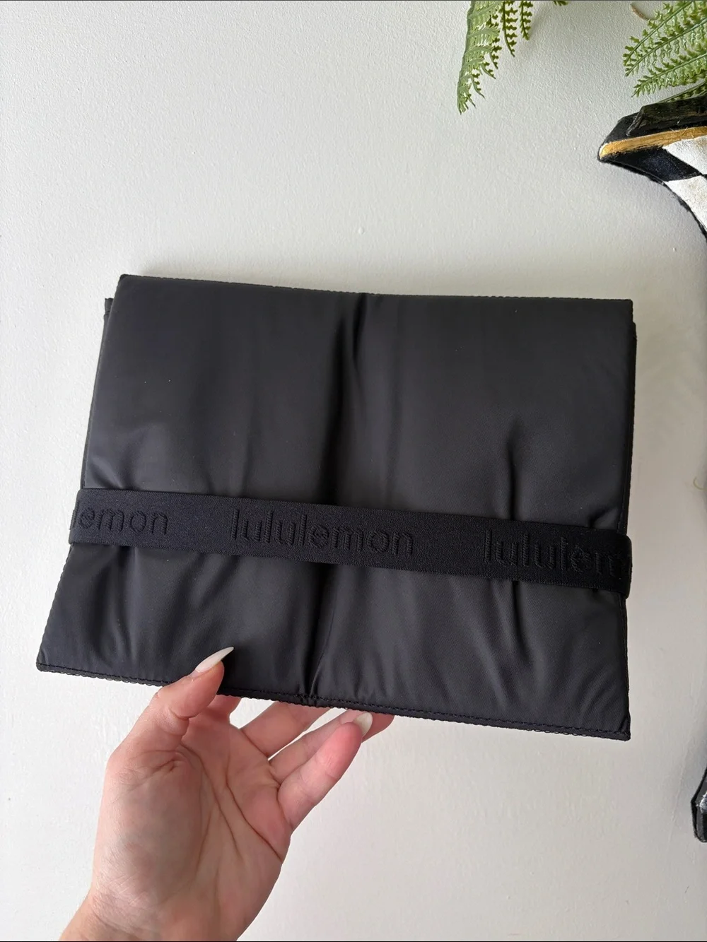 lululemon athletica Black Crossbody Messenger Bag & Changing Mat Insert